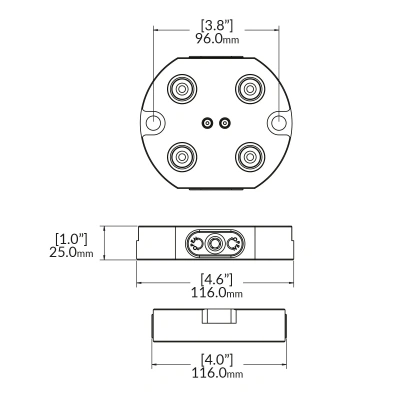 Плита системы нулевой точки RockLock 52mm Ø116mm x 25mm фото