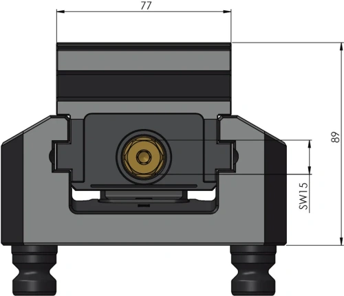 Тиски 5-осевые Makro-Grip FS 125 ширина губок 77 мм фото