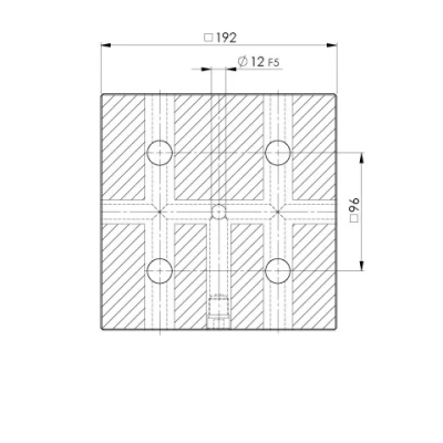 Quick•Point® 96, Single Plate
      
                
                  
            192 x 192 x 27 mm, without mounting bores
      


                


                Item No. 45710 фото