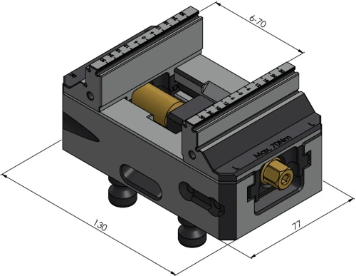 Тиски 5-осевые Makro-Grip FS 77 мм фото