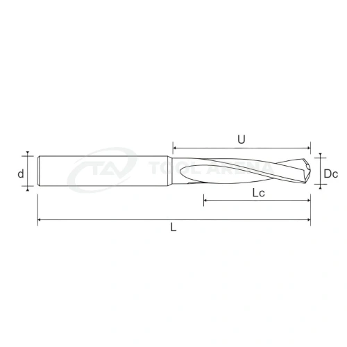 62.6000.0600 Сверло твердосплавное специальное D6 3XD RACER Helion фото