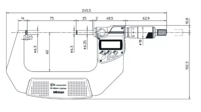 293-233-30 Микрометр цифровой 75-100х0.001