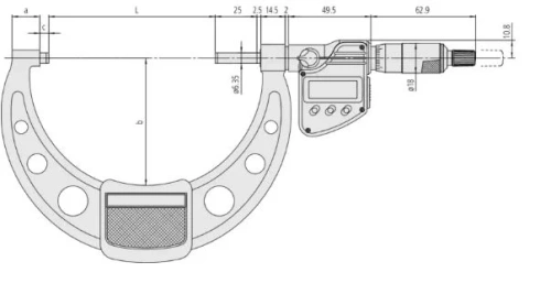 293-254-30 Микрометр цифровой МКЦ (IP65) 200-225х0.001