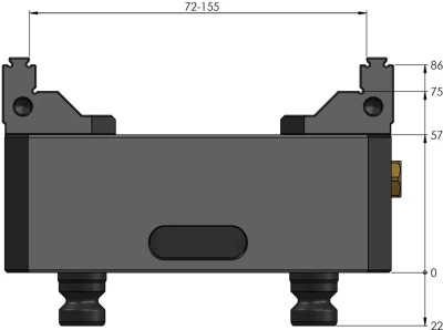 Тиски 5-осевые Makro-Grip FS 125 ширина губок 77 мм фото